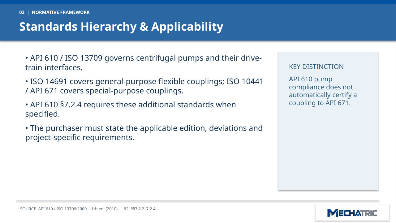 API 610 Pump Coupling Specification - Masterclass - slide 2 of 11
