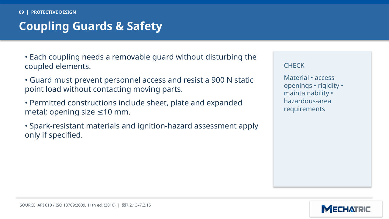 API 610 Pump Coupling Specification - Masterclass - slide 9 of 11