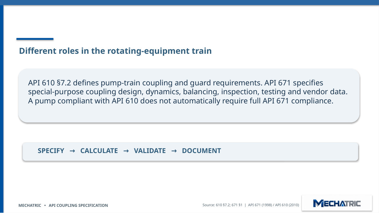 Engineering Specification of API Couplings - API 671 & API 610 - slide 4 of 41