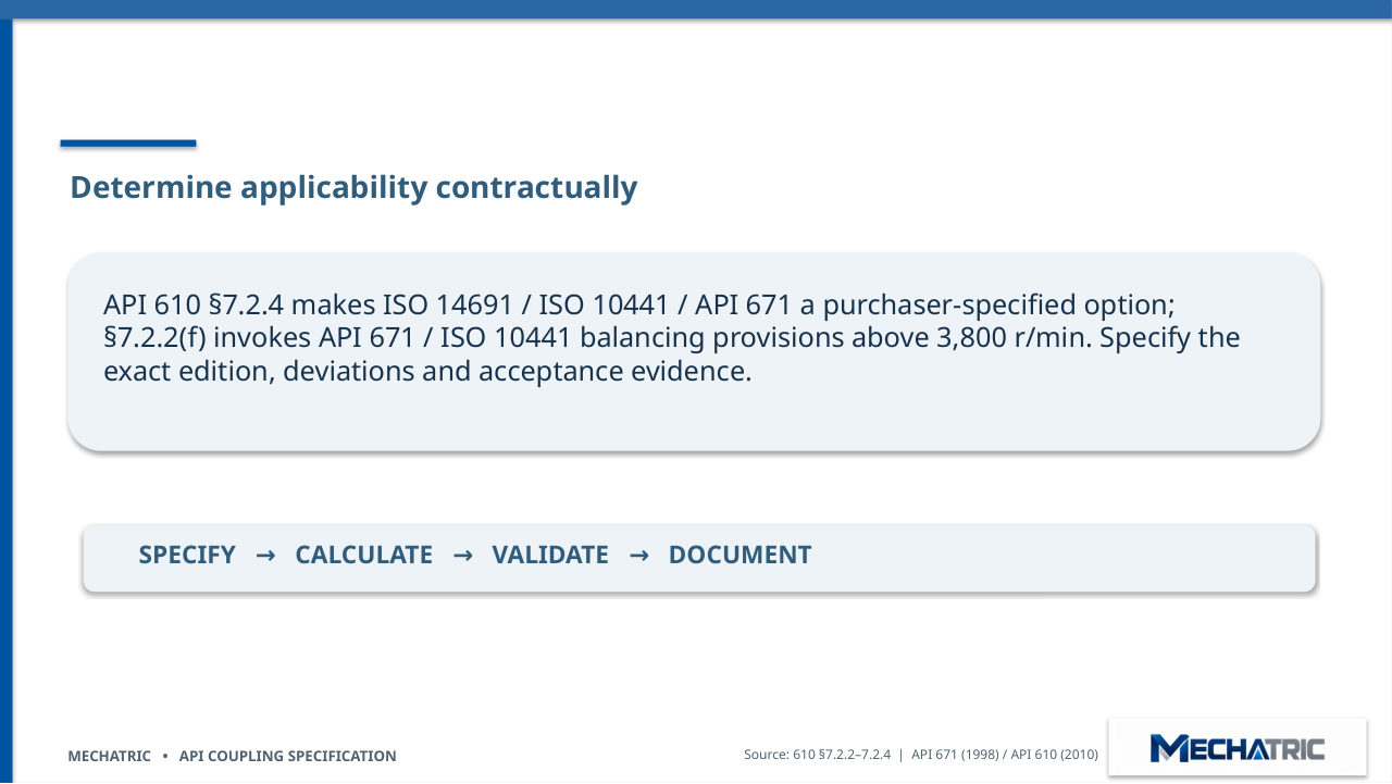 Engineering Specification of API Couplings - API 671 & API 610 - slide 5 of 41