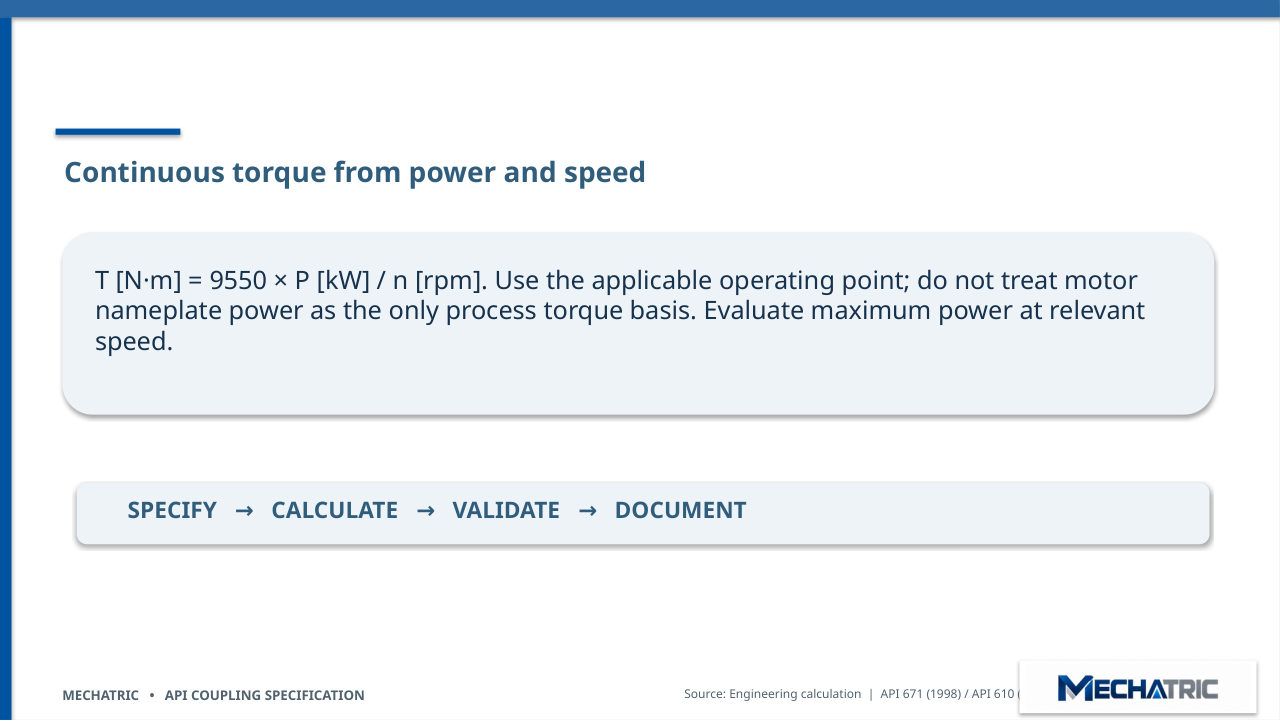 Engineering Specification of API Couplings - API 671 & API 610 - slide 9 of 41