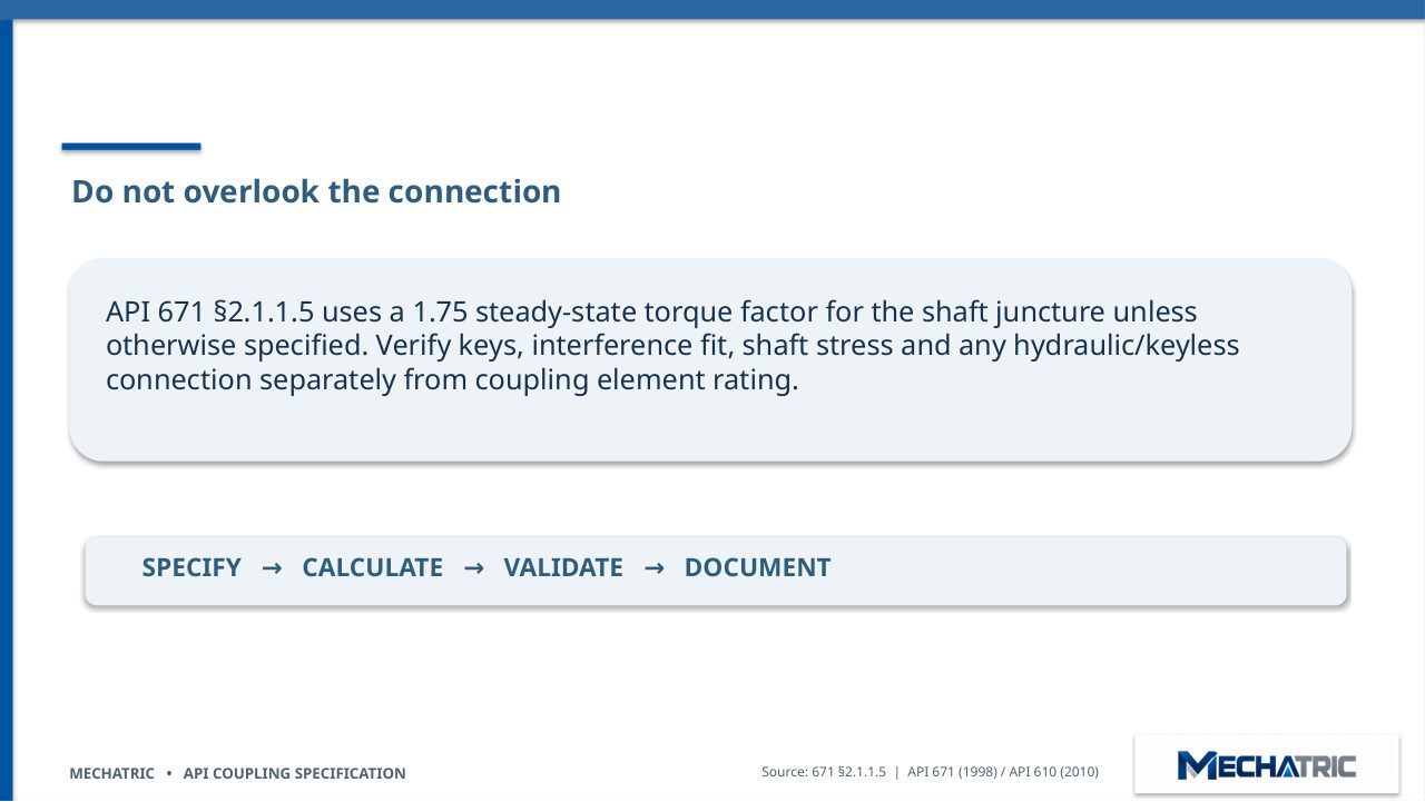 Engineering Specification of API Couplings - API 671 & API 610 - slide 12 of 41