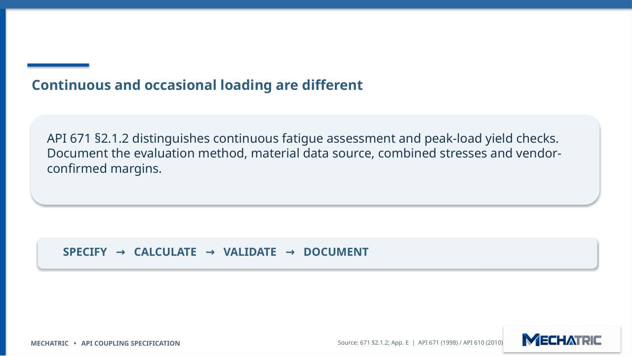 Engineering Specification of API Couplings - API 671 & API 610 - slide 14 of 41