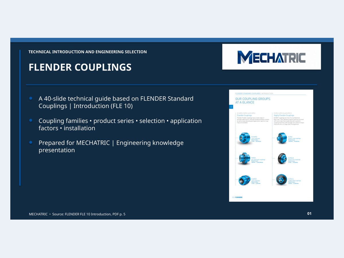 Coupling Academy - FLENDER couplings technical introduction