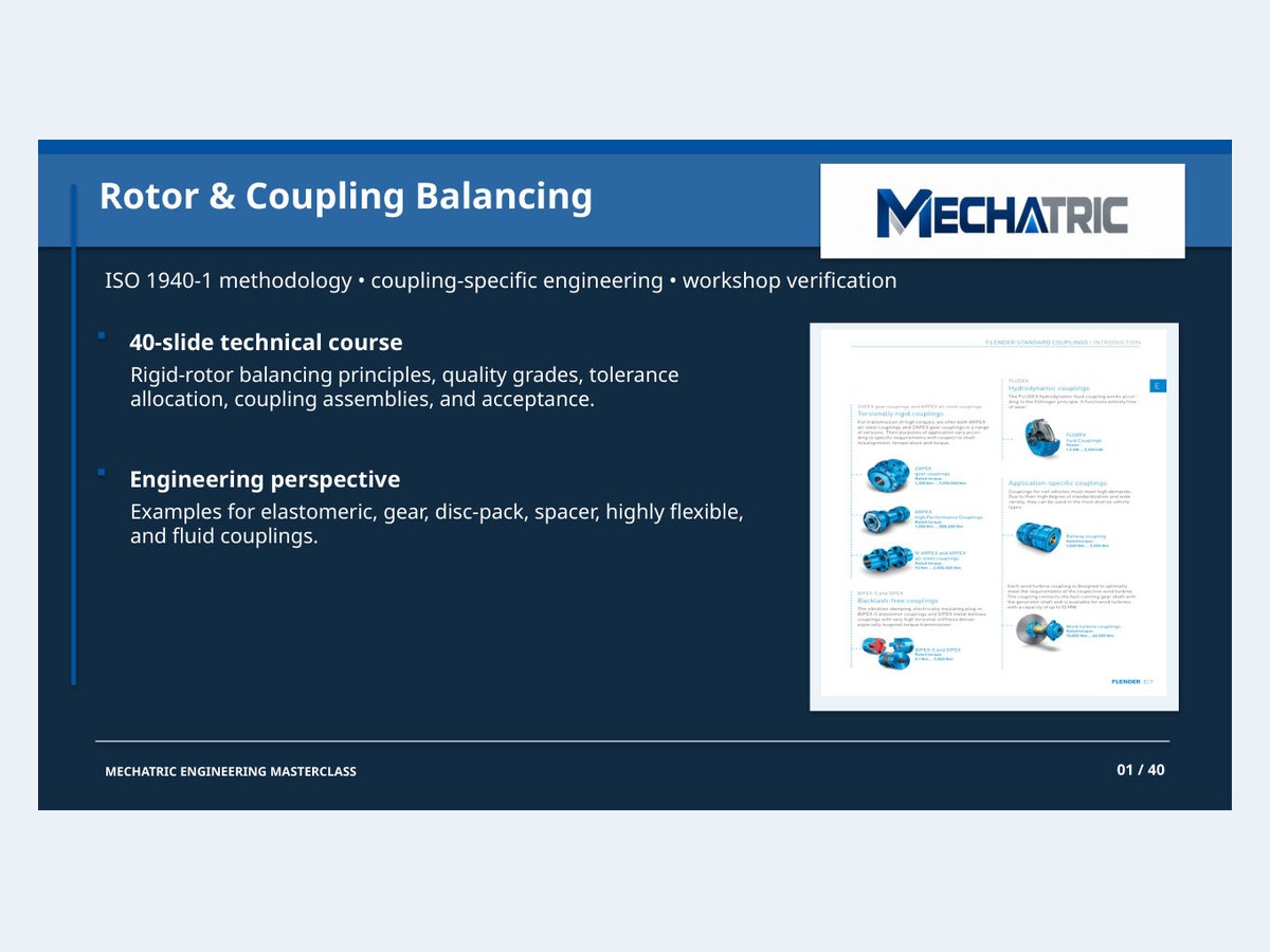 Rotor & Coupling Balancing - ISO 1940-1 Masterclass