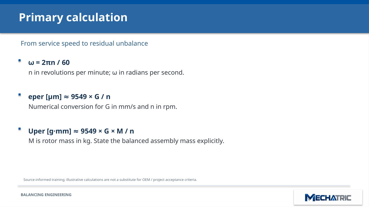 Rotor & Coupling Balancing - ISO 1940-1 Masterclass - slide 12 of 41