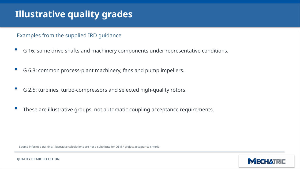 Rotor & Coupling Balancing - ISO 1940-1 Masterclass - slide 13 of 41