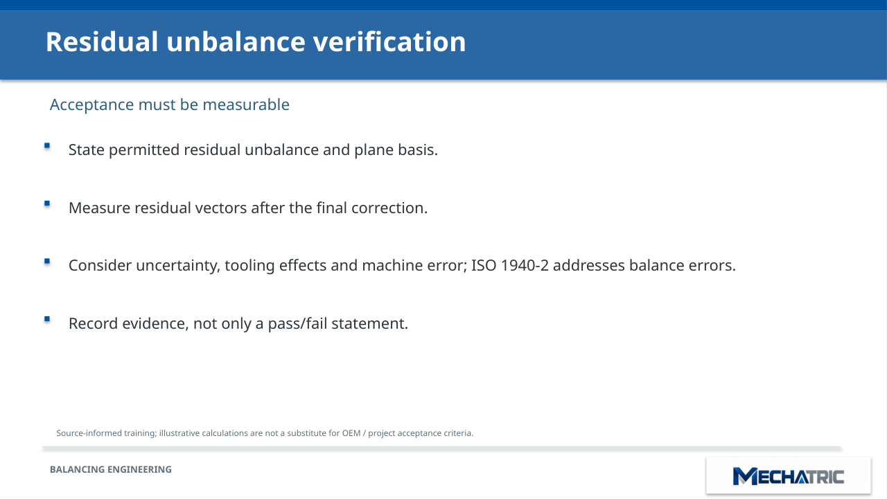 Rotor & Coupling Balancing - ISO 1940-1 Masterclass - slide 27 of 41