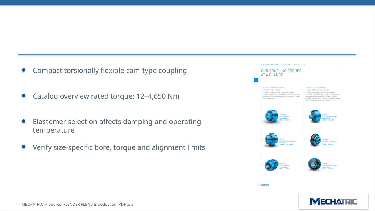 FLENDER Couplings - Technical Introduction & Engineering Selection - slide 12 of 41