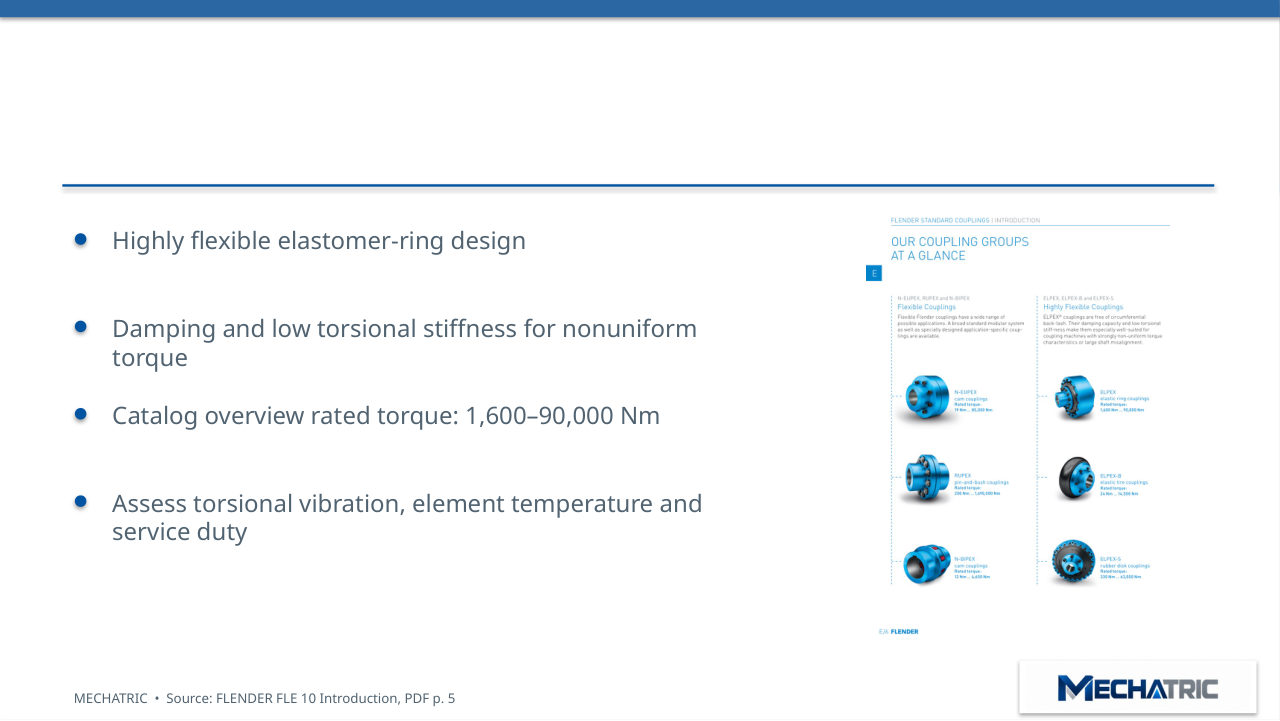 FLENDER Couplings - Technical Introduction & Engineering Selection - slide 13 of 41