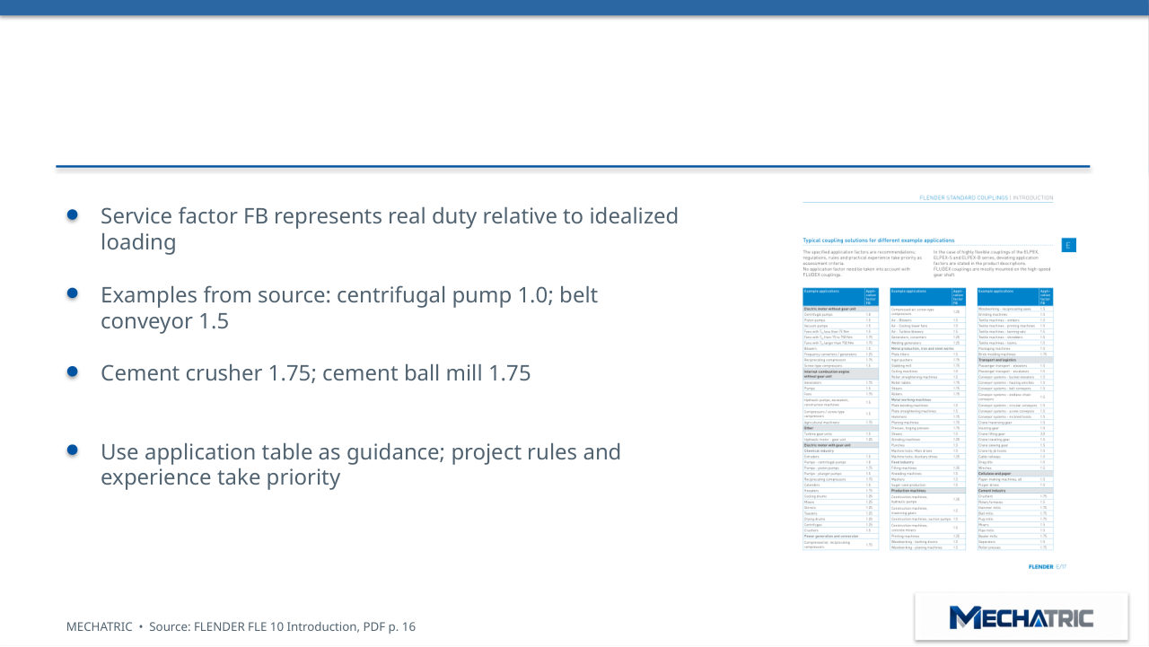 FLENDER Couplings - Technical Introduction & Engineering Selection - slide 33 of 41