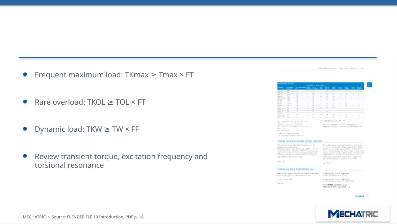 FLENDER Couplings - Technical Introduction & Engineering Selection - slide 35 of 41