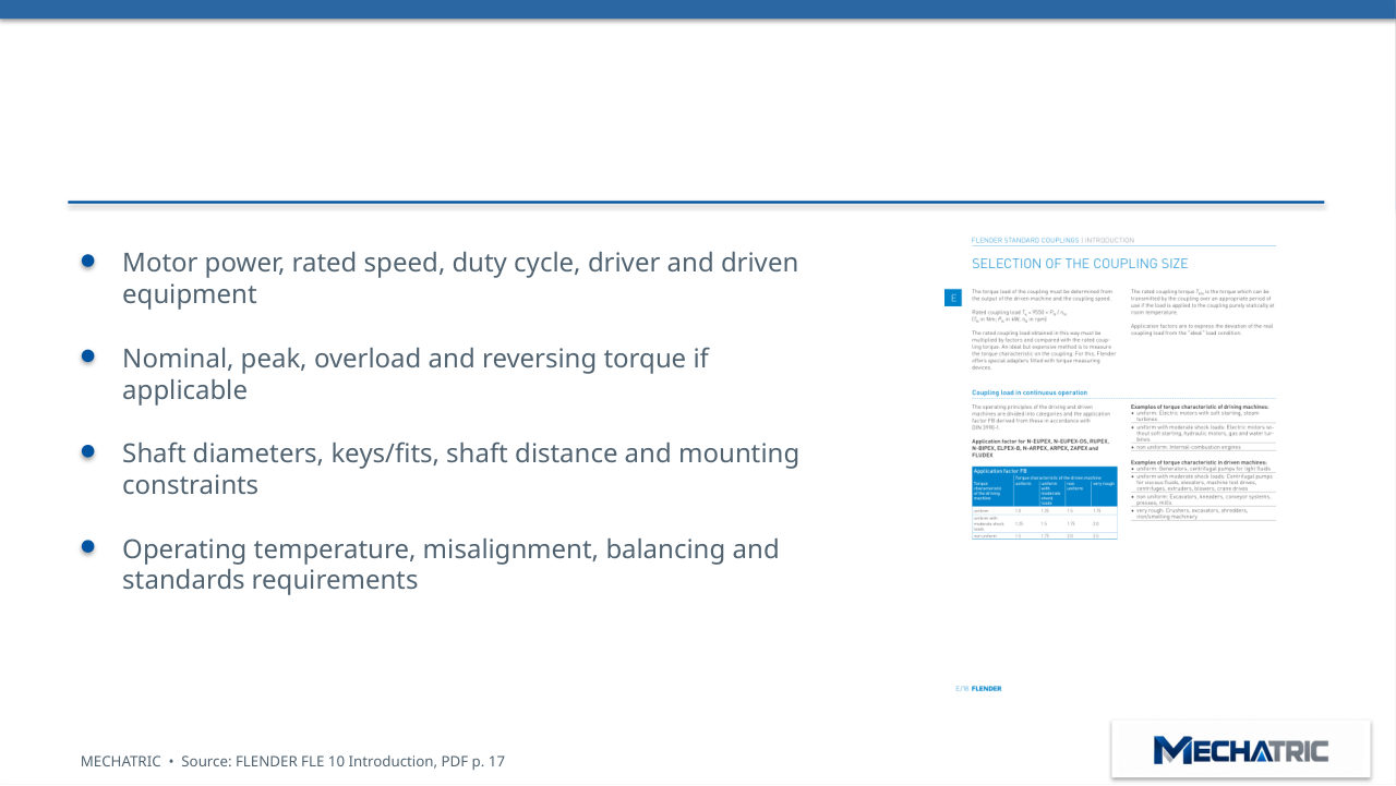 FLENDER Couplings - Technical Introduction & Engineering Selection - slide 39 of 41