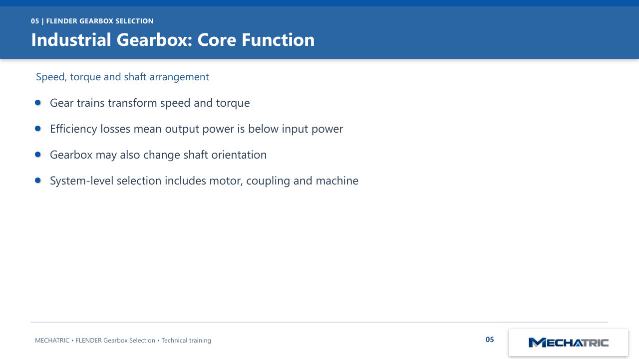 FLENDER Industrial Gearbox Selection - slide 5 of 52