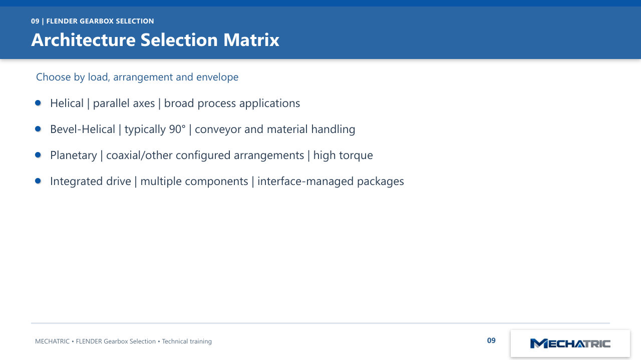FLENDER Industrial Gearbox Selection - slide 9 of 52