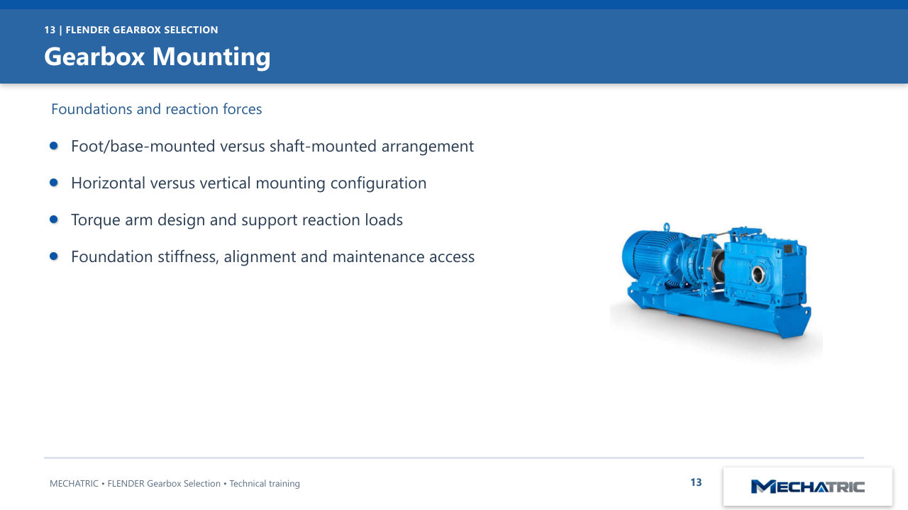 FLENDER Industrial Gearbox Selection - slide 13 of 52