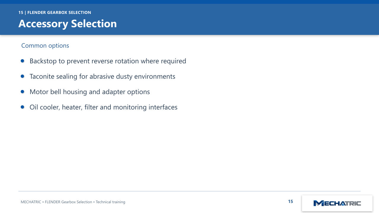 FLENDER Industrial Gearbox Selection - slide 15 of 52