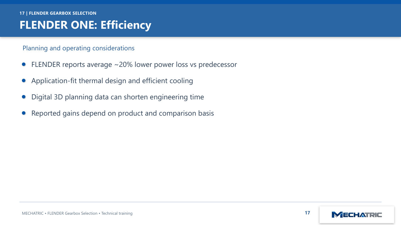 FLENDER Industrial Gearbox Selection - slide 17 of 52