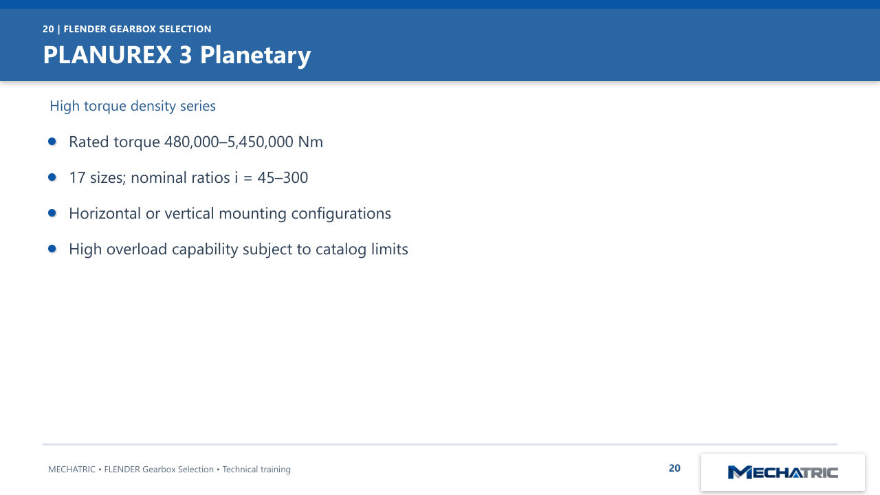 FLENDER Industrial Gearbox Selection - slide 20 of 52