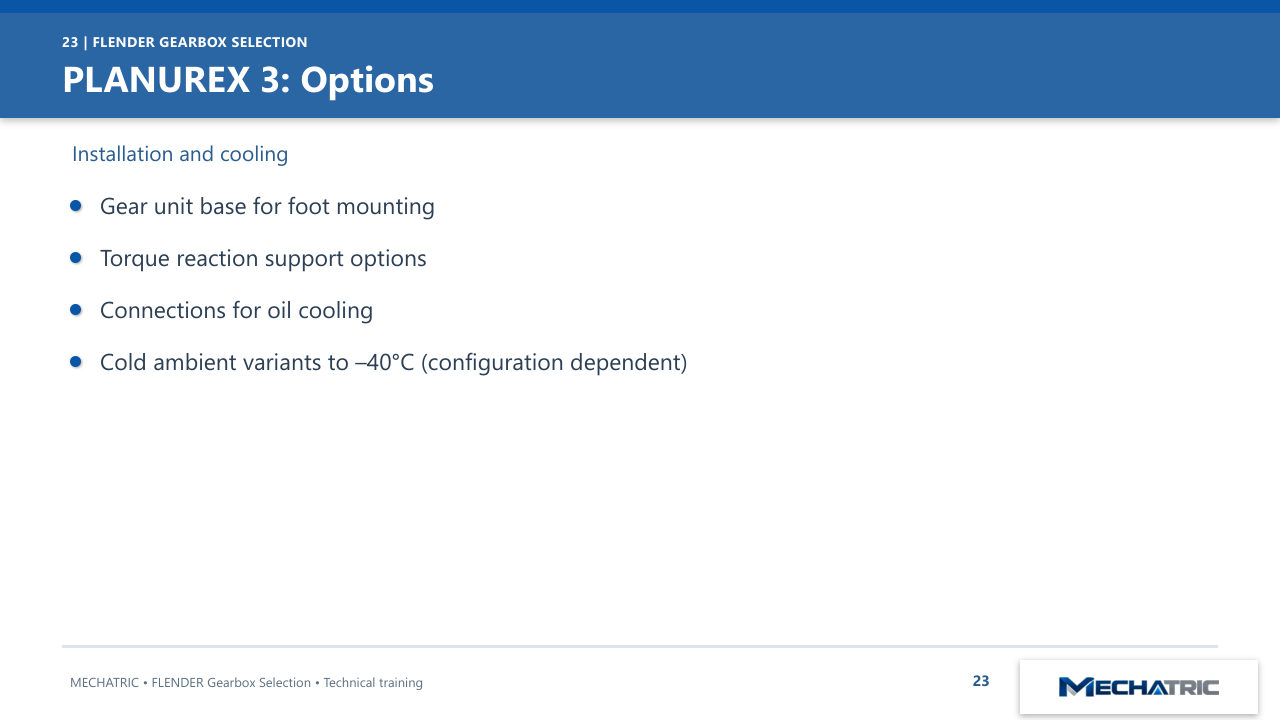 FLENDER Industrial Gearbox Selection - slide 23 of 52