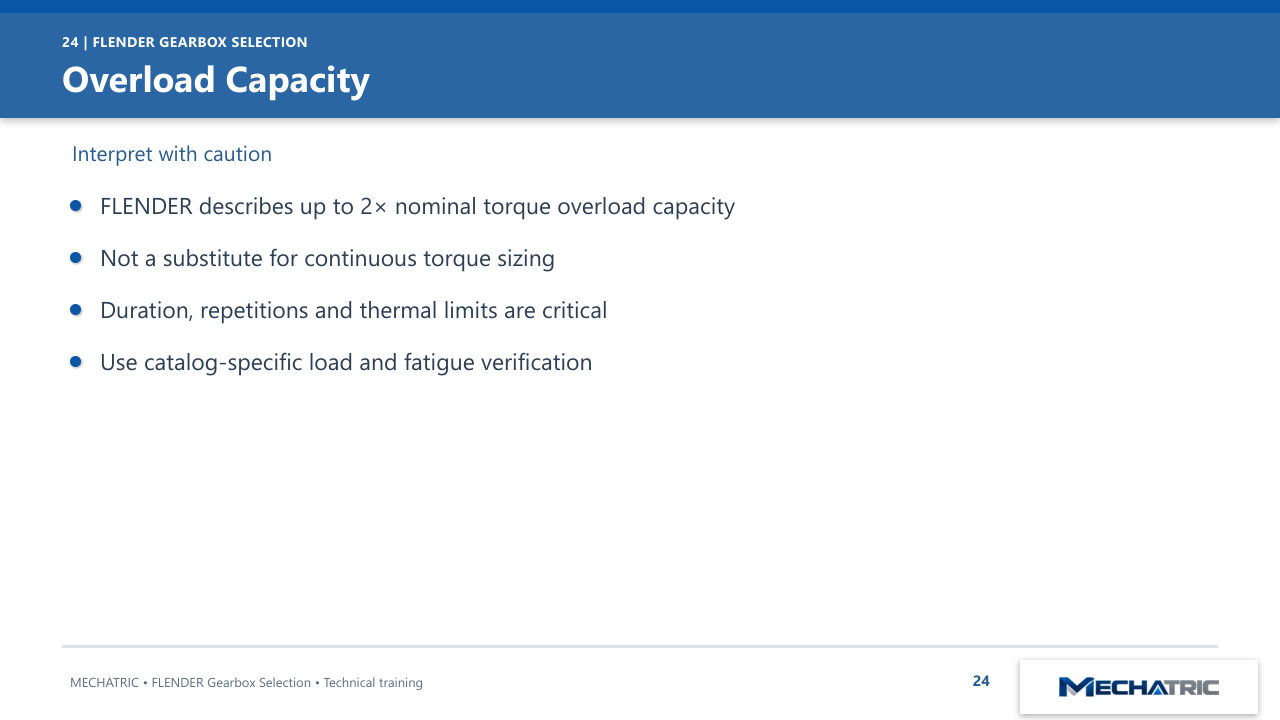 FLENDER Industrial Gearbox Selection - slide 24 of 52