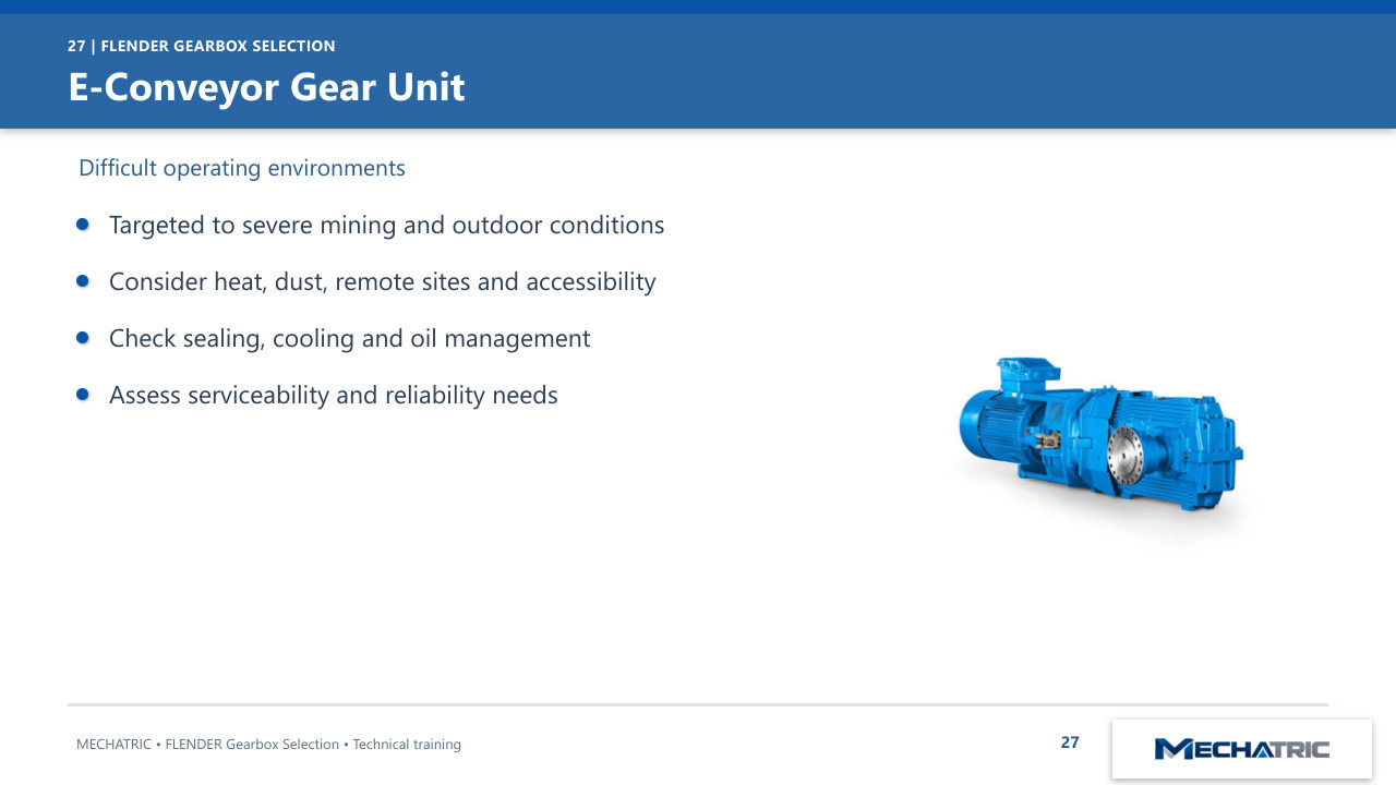 FLENDER Industrial Gearbox Selection - slide 27 of 52