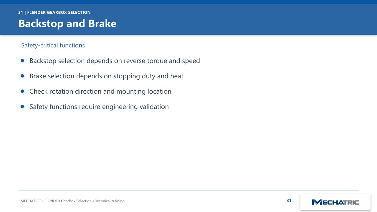 FLENDER Industrial Gearbox Selection - slide 31 of 52