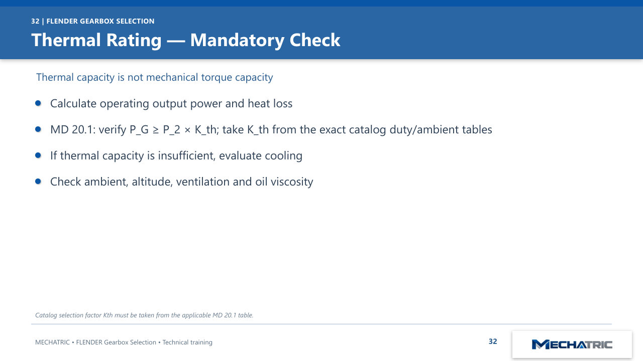 FLENDER Industrial Gearbox Selection - slide 32 of 52
