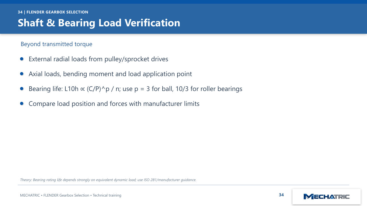 FLENDER Industrial Gearbox Selection - slide 34 of 52