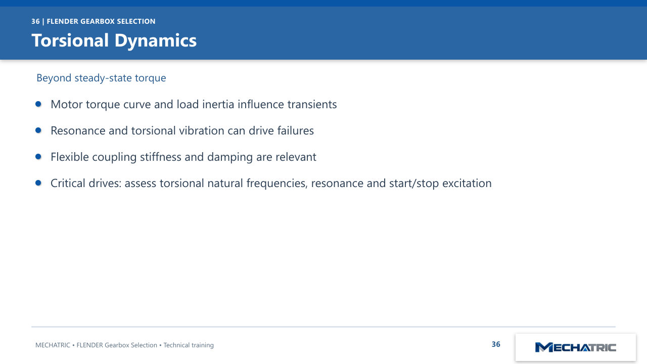 FLENDER Industrial Gearbox Selection - slide 36 of 52