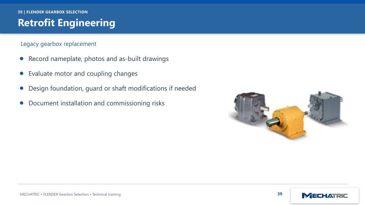 FLENDER Industrial Gearbox Selection - slide 39 of 52