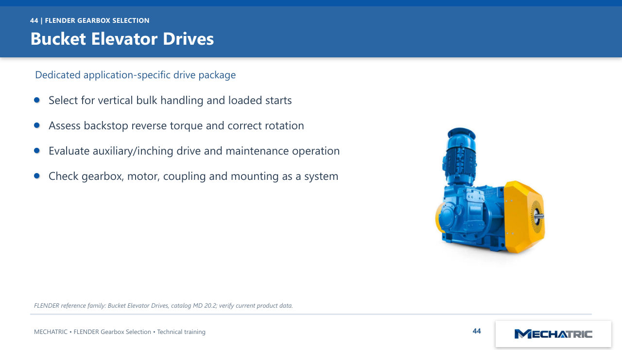 FLENDER Industrial Gearbox Selection - slide 44 of 52