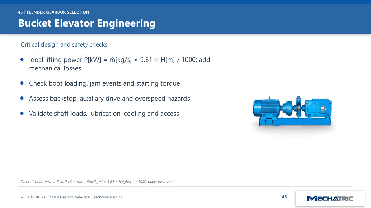 FLENDER Industrial Gearbox Selection - slide 45 of 52