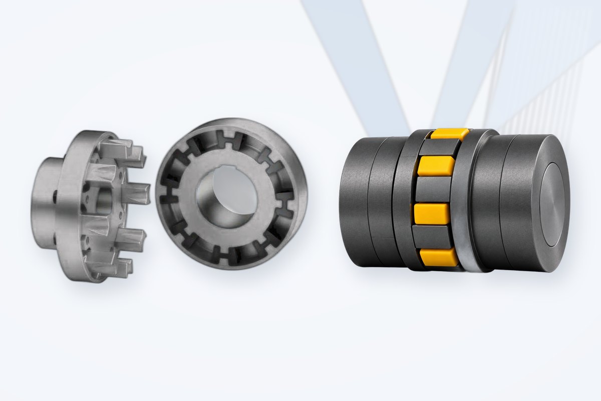 Flexible elastomeric couplings: N-EUPEX type and jaw coupling
