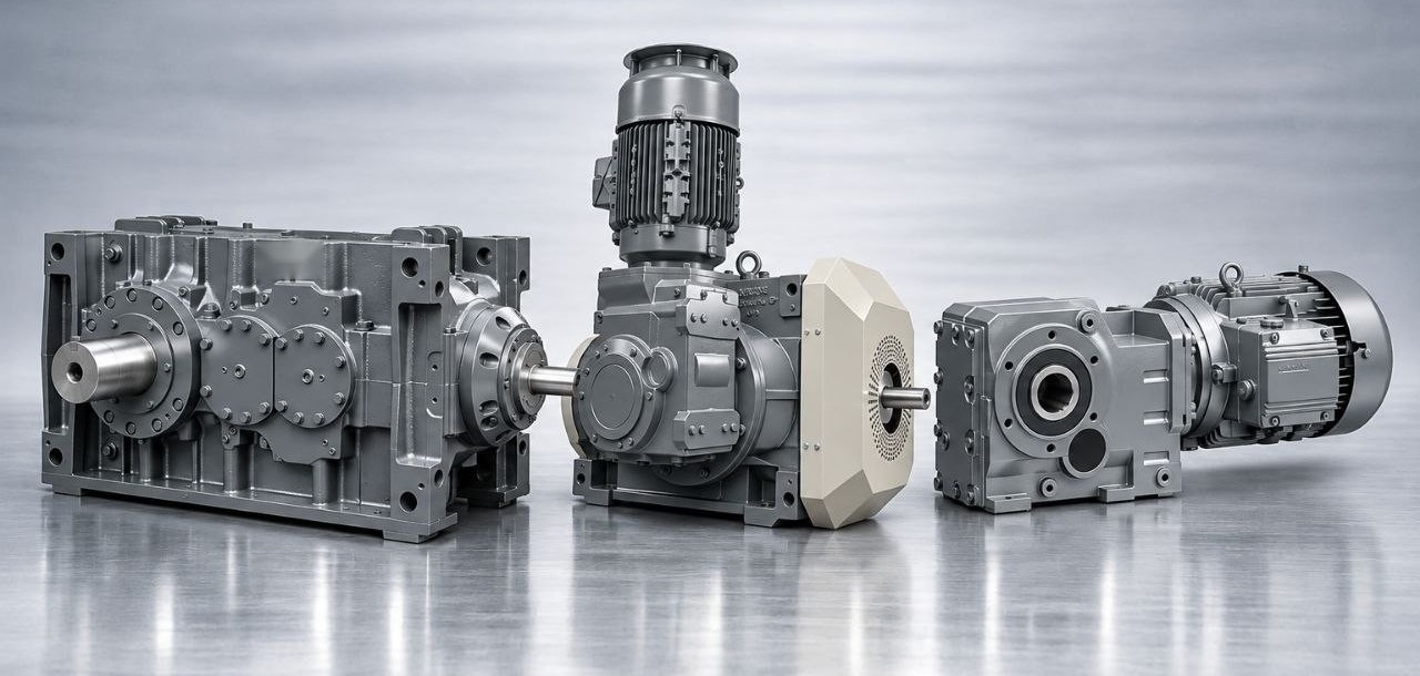 Industrial gearboxes and gearmotors: helical, bevel-helical and helical-bevel gearmotor