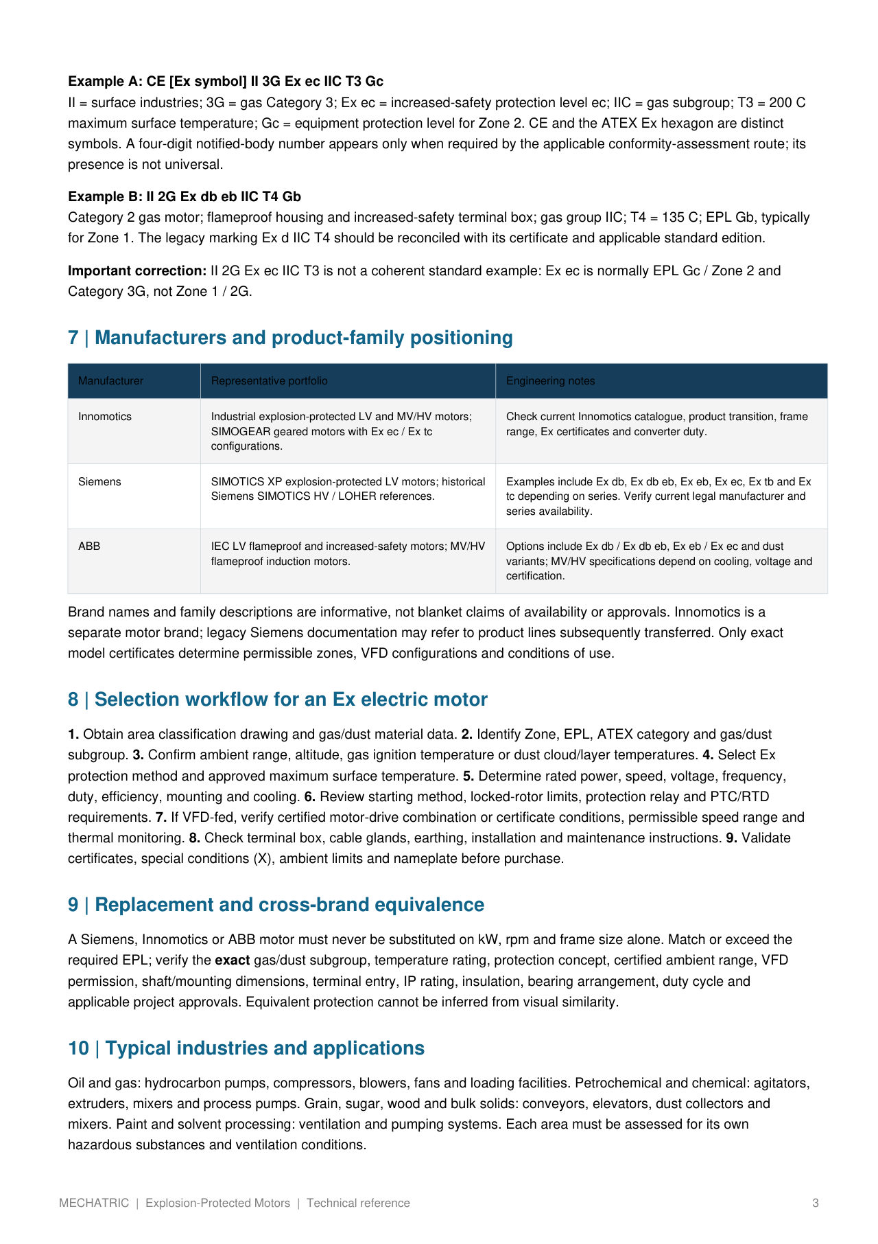 Explosion-Protected (Ex) Motors - slide 3 of 4