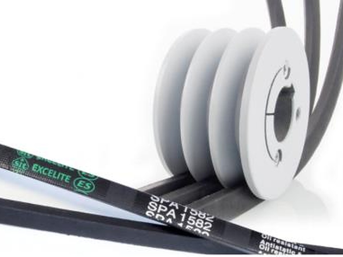 SIT EXCELITE ES wrapped classical V-belt on a multi-groove pulley