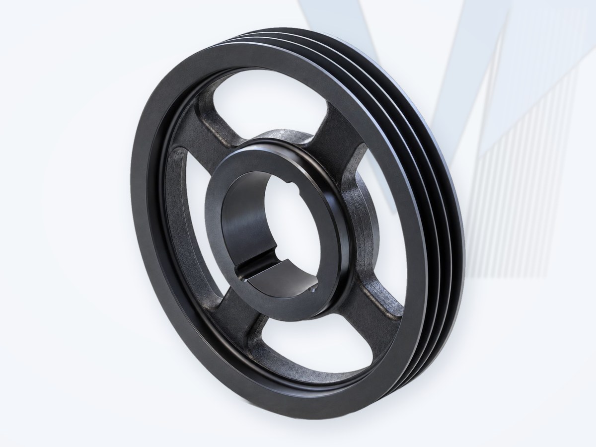 SIT PBT taper bush V-belt pulley, cast iron, multi-groove