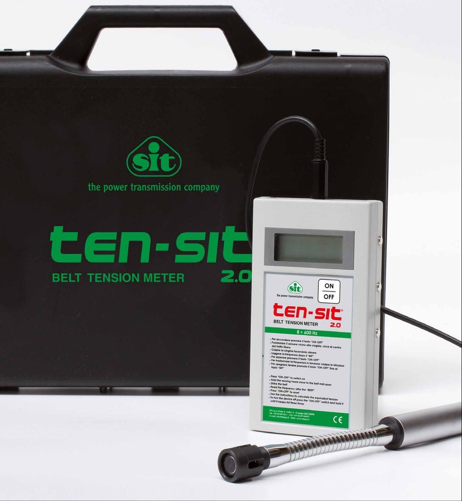 SIT TEN-SIT 2.0 belt tension meter with flexible-arm microphone probe and carrying case