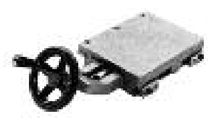 SIT TV910 low-profile cast iron motor base with raised handwheel and universal joint
